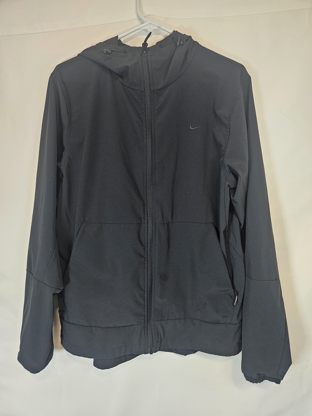 Nike Black Full-Zip Hooded Lightweight Jacket